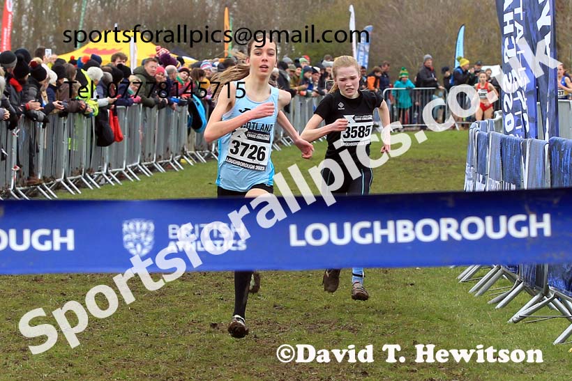 Girls Under-15s 2023 UK CAU Inter Counties Cross Country Champs, Prestwold Hall, Loughborough. Photo: David T. Hewitson/Sports for All Pics